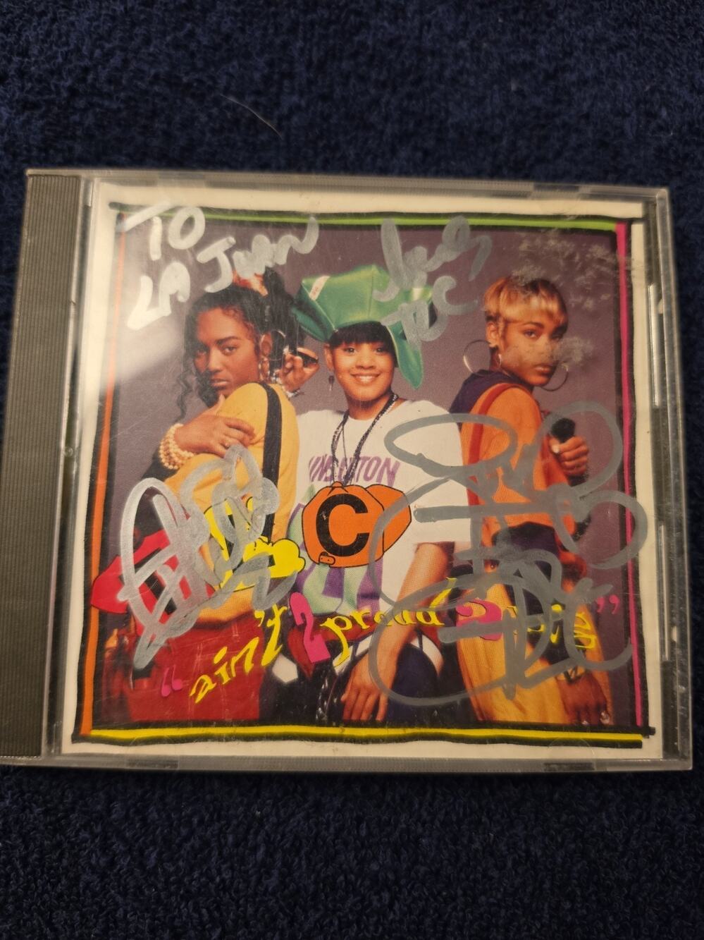 TLC Signed CD Aint 2 Proud 2 Beg Autographed Left Eye T-Boz Chilli R&B...